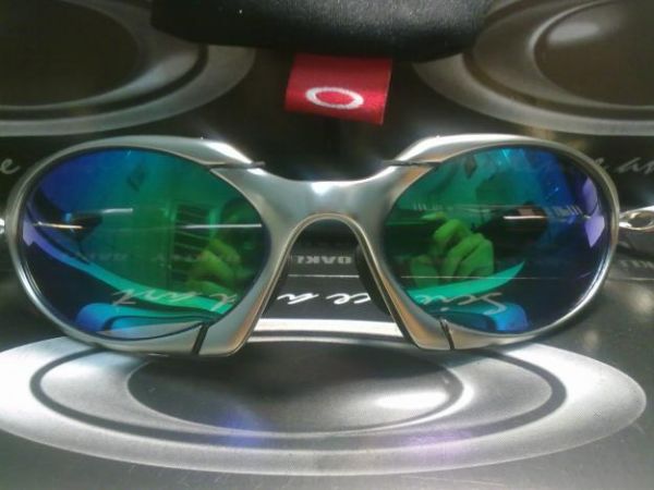 Oakley Romeo  - X Metal Fosco Esmeralda - Leandro Importados